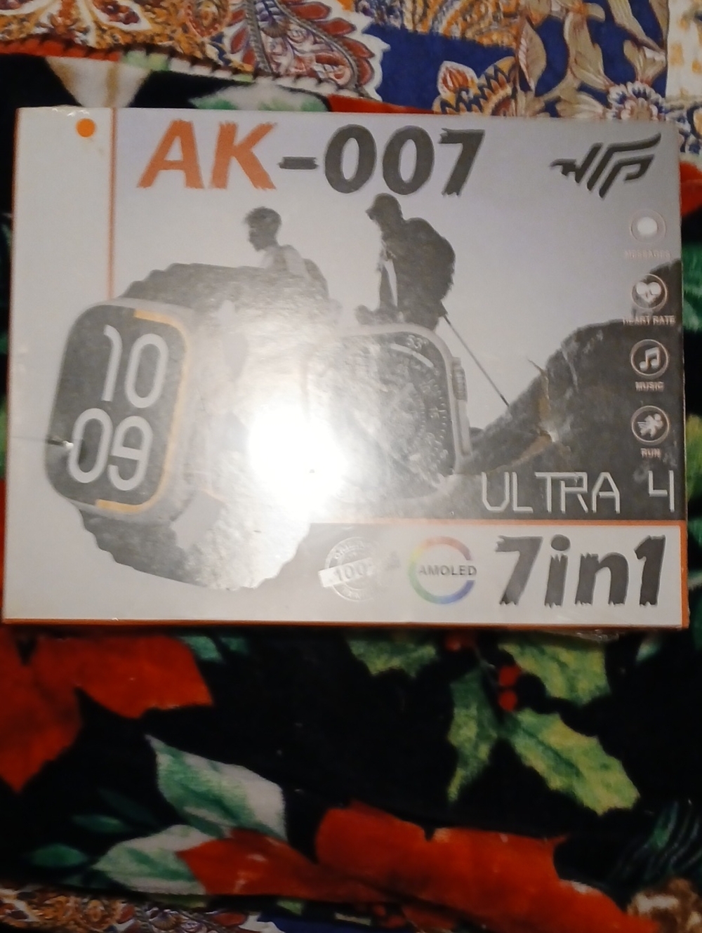Ultra 4 Smartwatch - Black/Orange Accents